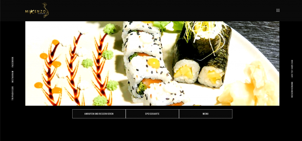MiKenzo Sushi-Restaurant – Webauftritt